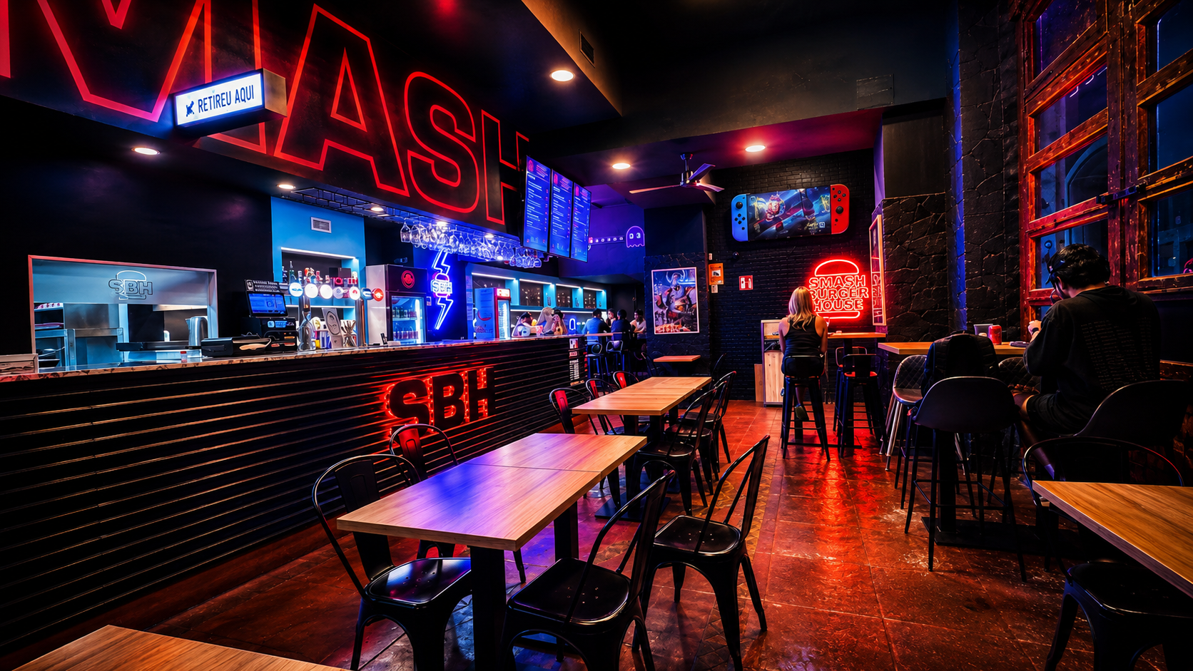 SBB Cyber Arcade interior